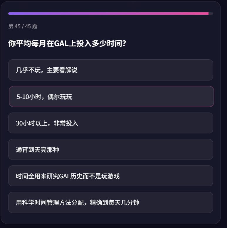 GALTI人格测试