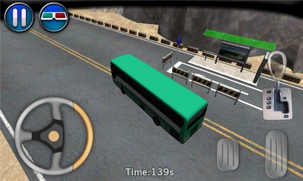3d公交车模拟驾驶停车