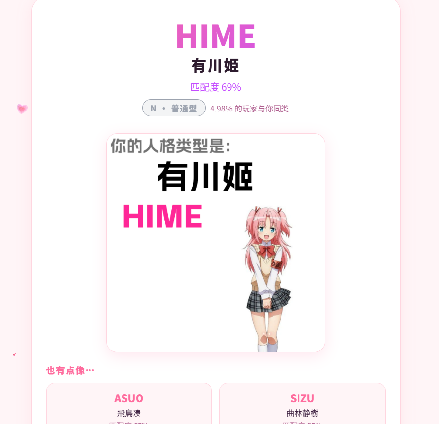 FMTI男娘测试