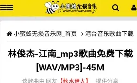 小蜜蜂无损音乐