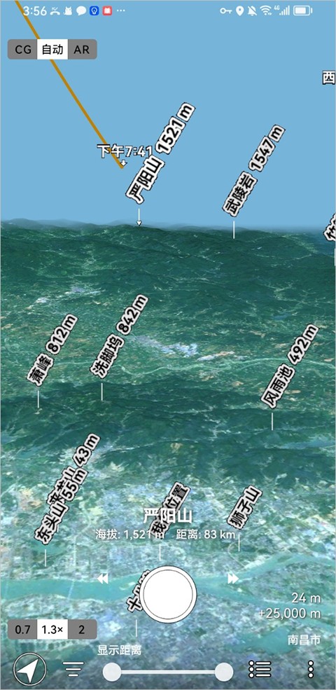 AR山地图