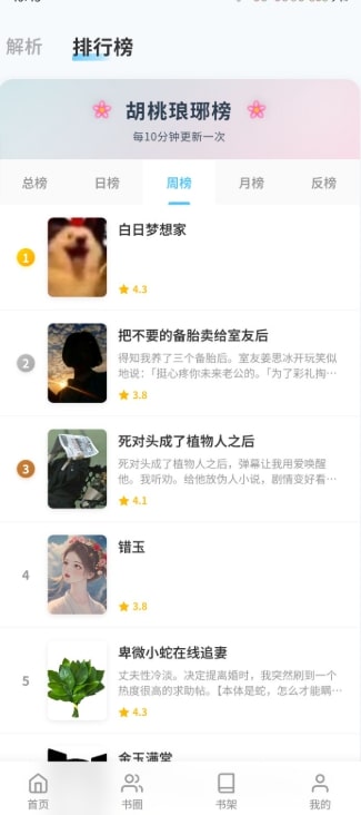 胡桃爱读书