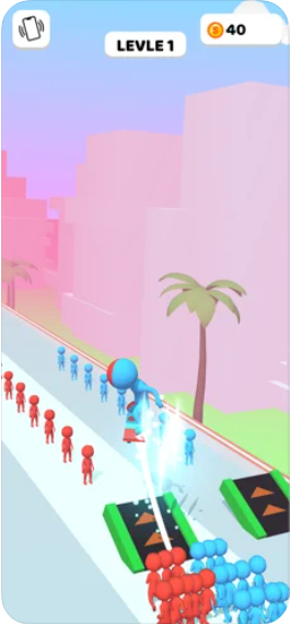 红蓝双色跑