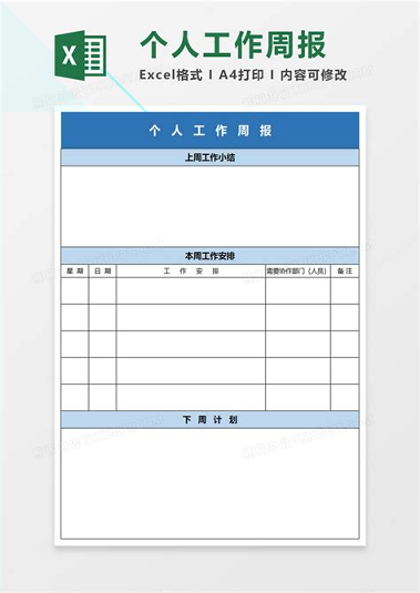 工作周报