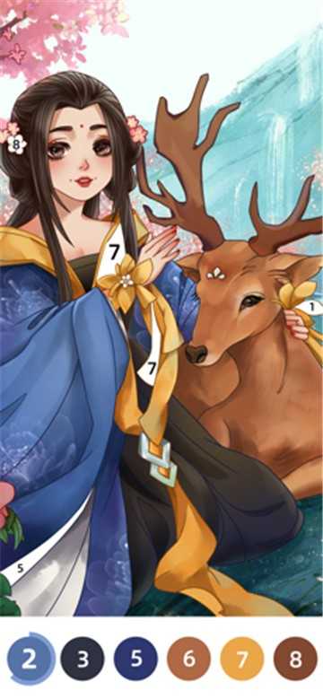 花花填色