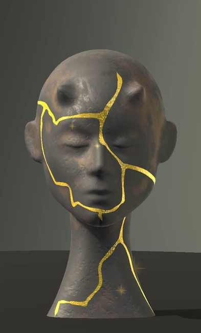破碎的雕像