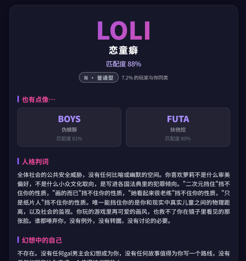 GALTI人格测试