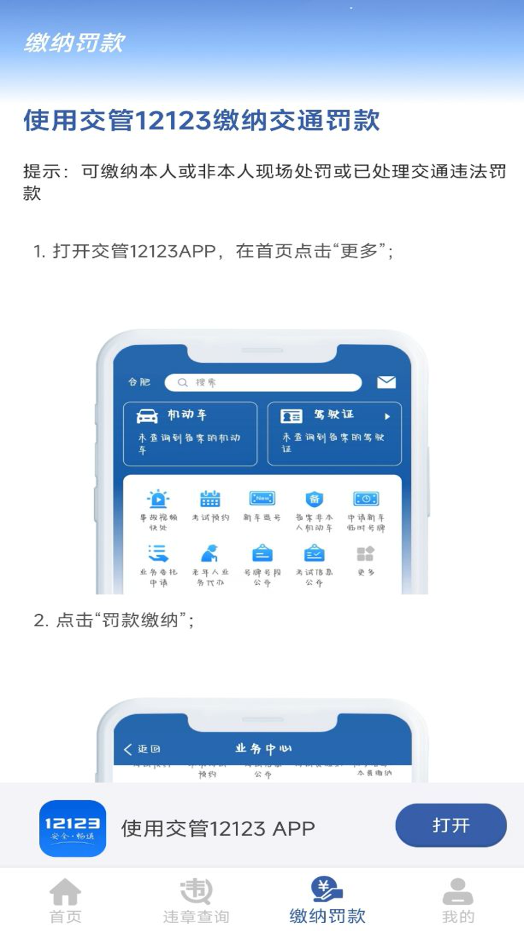 车管违章查询