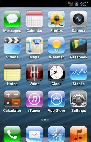 仿iphone5桌面