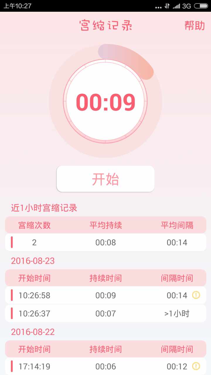 宫缩点点