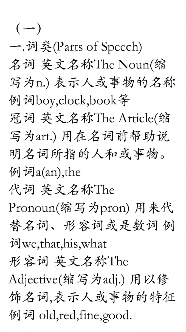 英语重点考点合集
