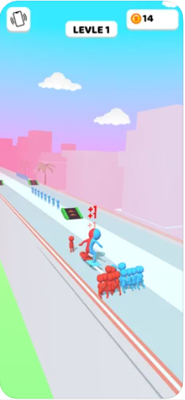 红蓝双色跑