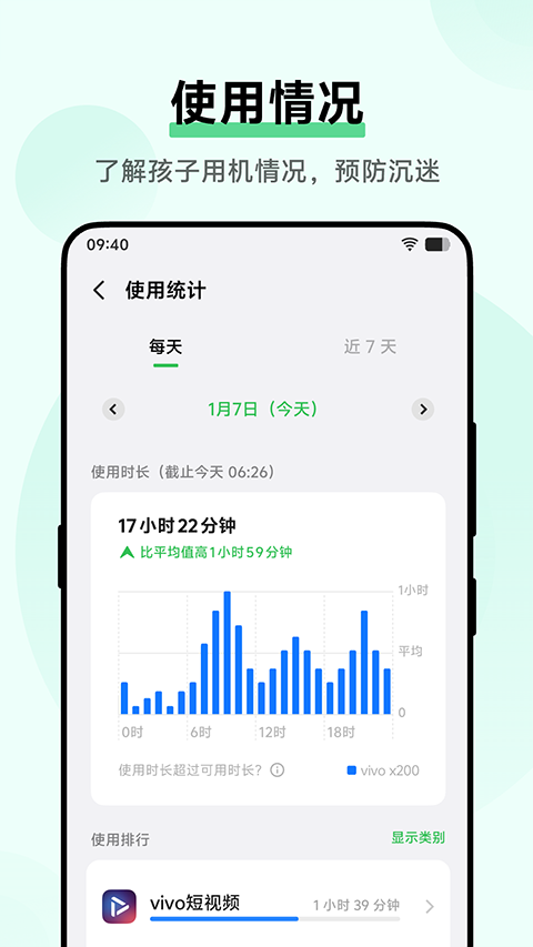 vivo孩子守护